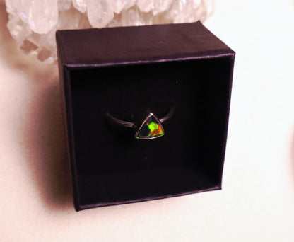 Black opal size 10 | 925 sterling silver.
