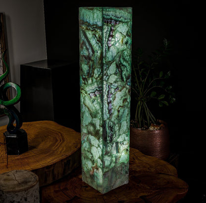 Fluorite Floor Lamp - Small - 39.5"H x 7.75"W - Square - (10/19)