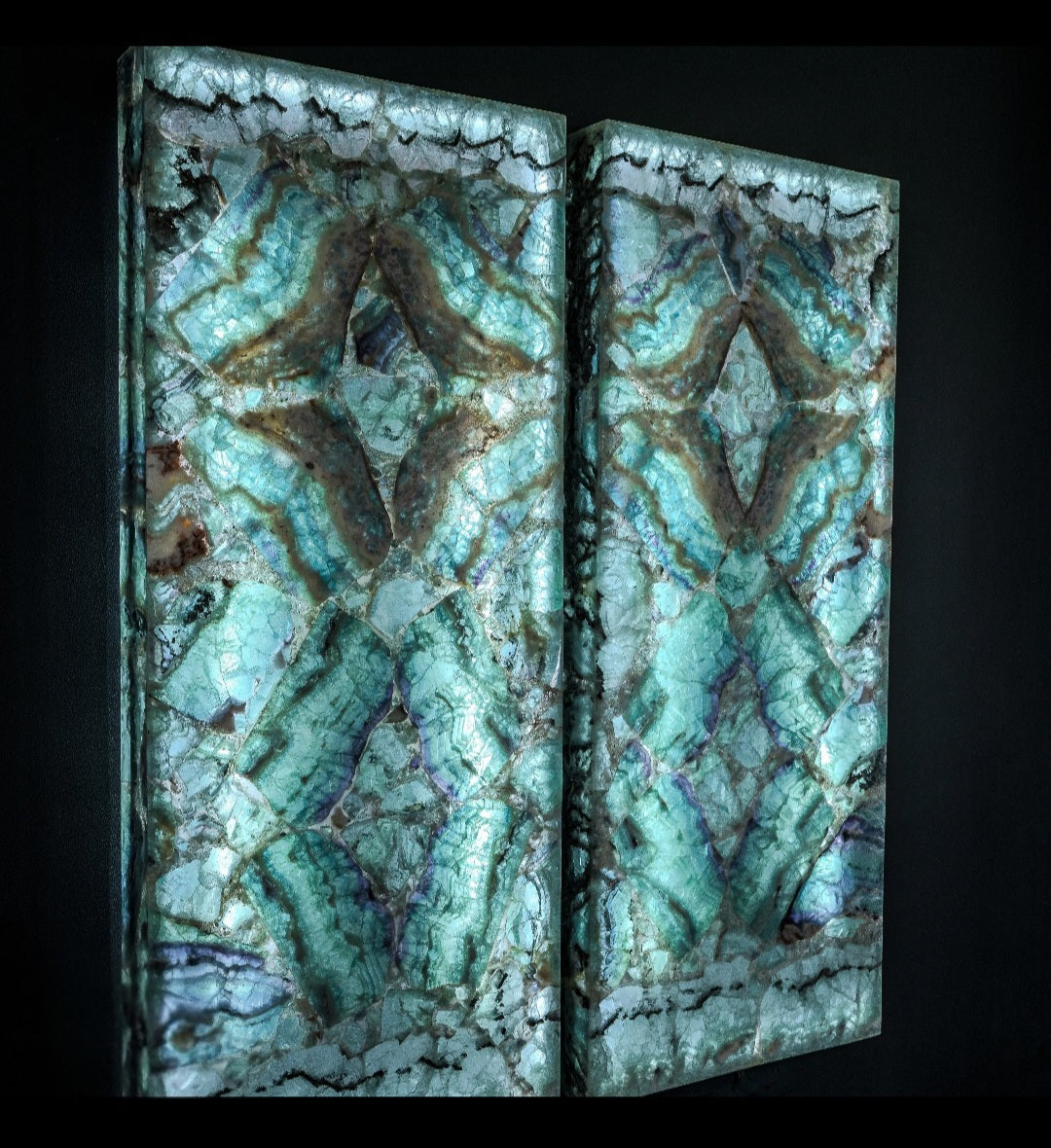 Fluorite Crystal Wall Panels (Set #5 Out Of 7)