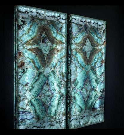 Fluorite Crystal Wall Panels (Set #5 Out Of 7)