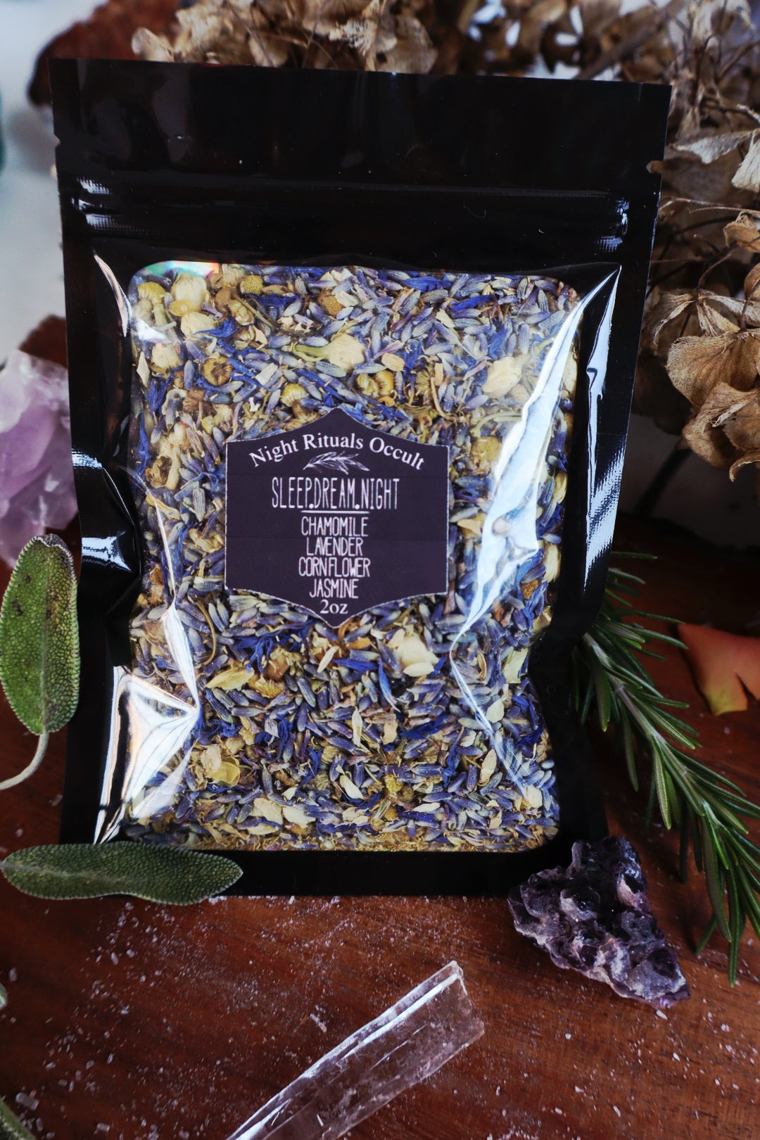 Sleep. Dreams. Night: Chamomile, Lavender, Jasmin Herbal Tea