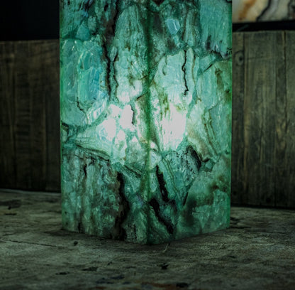 Fluorite Floor Lamp - Medium - 47.5"H x 10"W - Square - #9