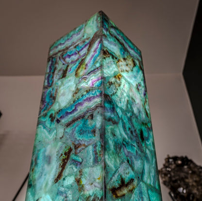Fluorite Floor Lamp - Medium - 47.5"H x 10"W - Square - 2/19