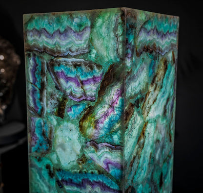 Fluorite Floor Lamp - Medium - 47.5"H x 10"W - Square - 2/19