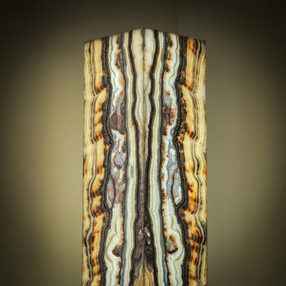 Sahara Onyx Floor Lamp - Large - 63"H x 12"W - Square - #1