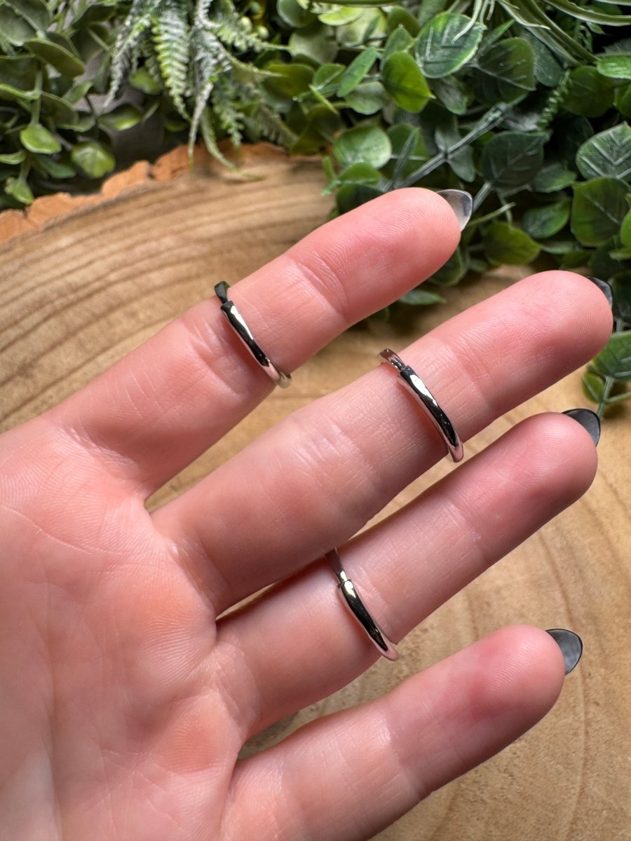 White Moonstone Ring Adjustable