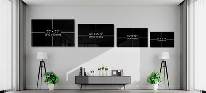 Moon Star Glass Wall Art
